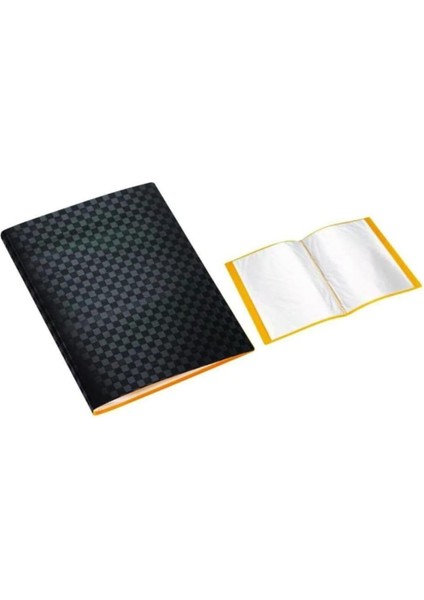 Umıx Black Sunum Dosyası 20'li Sarı-Siyah Plastik Kapak