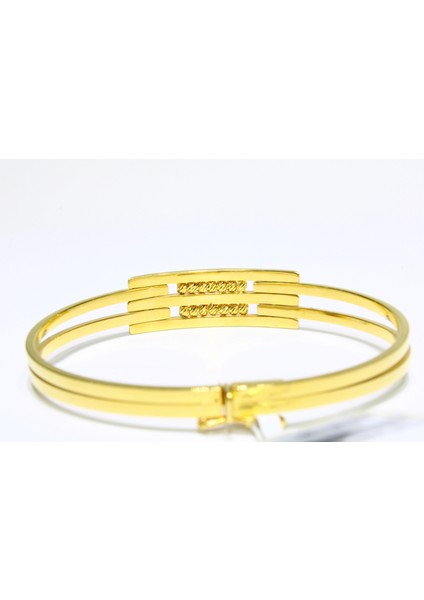 14 Ayar Altın 3 Sıralı Dorikalı Kaburga Kelepçe Bilezik 9.89 gr fırsatları