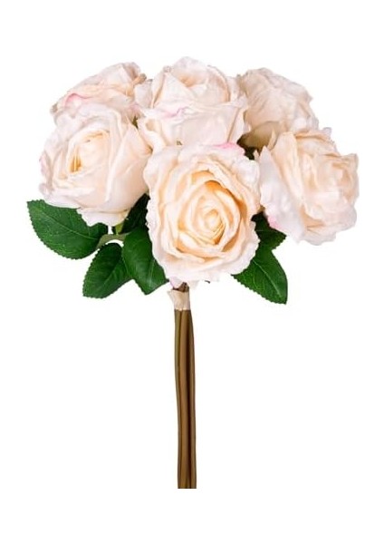 Yapay Çiçek Gül 6&apos;lı Demet Krem 37 Cm. modelleri