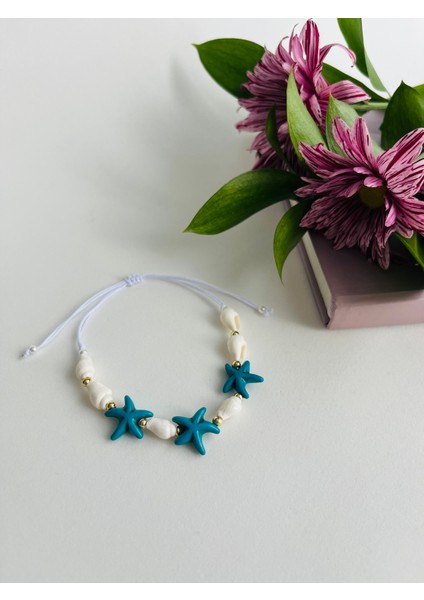 Deniz Yıldızlı Deniz Kabuklu Makrome Bileklik fırsatları