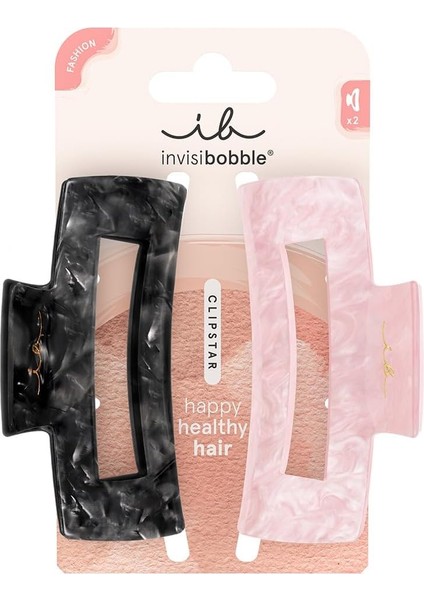 Invisibobble Clipstar Eclipse 2li Saç Klipsi - Saç Tokası - Büyük modelleri