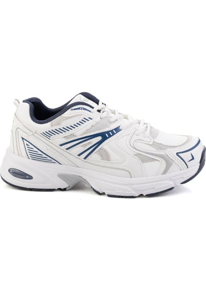 Beyaz Lacivert Kadın Sneaker K01027060509