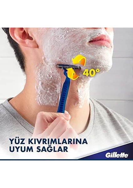 Gillette Blue3 Slalom Kullan At Tıraş Bıçağı 8'li Standart