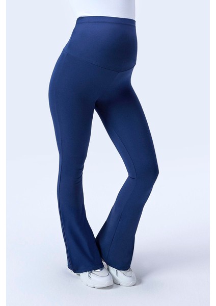 Imaj 716 Lacivert Renk Toparlayıcı ve Extra Esnek Etkili Yüksek Bel Ispanyol Paça Hamile Tayt fiyatları
