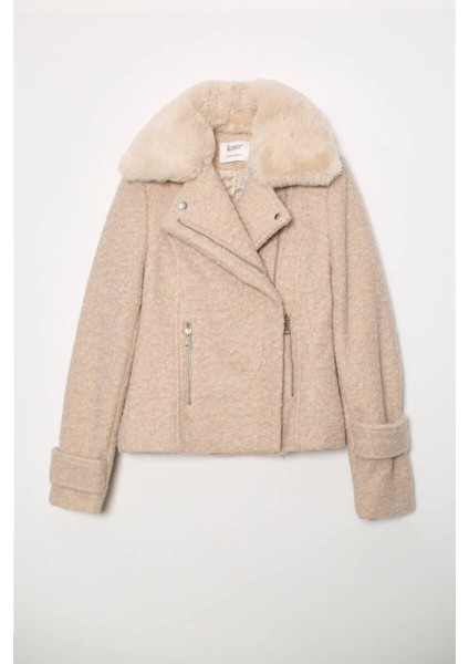 Kürklü Fermuar Çepli Ceket fiyatları