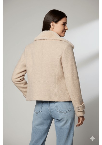 Kürklü Fermuar Çepli Ceket modelleri