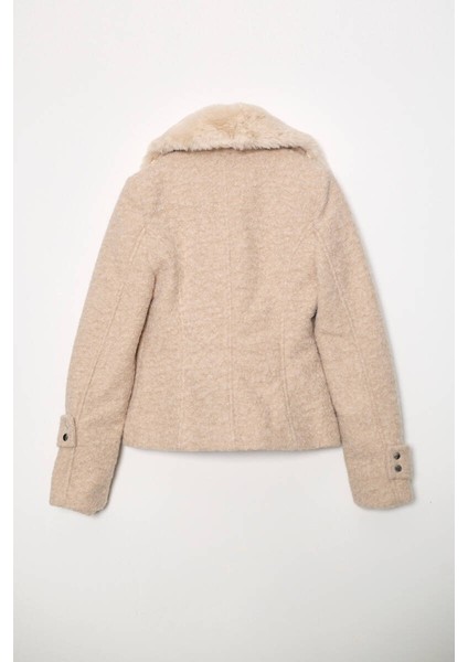 Kürklü Fermuar Çepli Ceket fırsatları