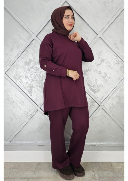 Kadın Kol Düğme Detaylı Tesettür Takım fiyatları