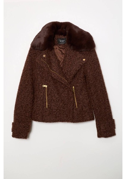 Kürklü Fermuar Çepli Ceket fırsatları