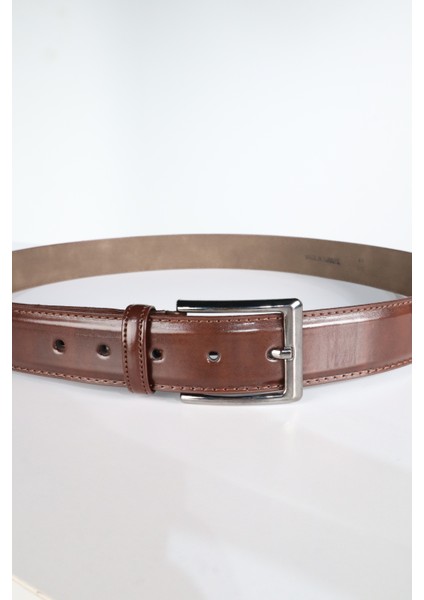 Erkek 4 cm Klasik Kahverengi Kemer fiyatları