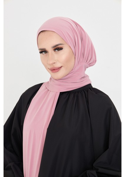 Pudra Pratik Hazır Geçmeli Tesettür Bone Sandy Boyunluklu Çıtçıtlı 2505_06 fiyatları