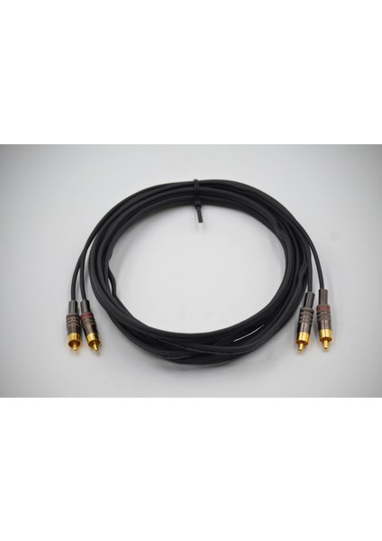 Amfi Rca Kablosu – 5 Metre - El Yapımı %100 Bakır – Anfi Rca Ses Kablosu - 5 Metre