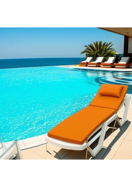 Şezlong Minderi Yastıklı 5cm Sünger Turuncu modelleri