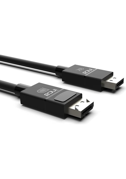 Idpd-30 Displayport To Displayport 8k (7680 x 4320) @60 Hz Kablo 2m - Siyah, Tüm Displayport Cihazlarla Uyumlu, Yüksek Yenileme Hızı,net ve Pürüzsüz Görüntü