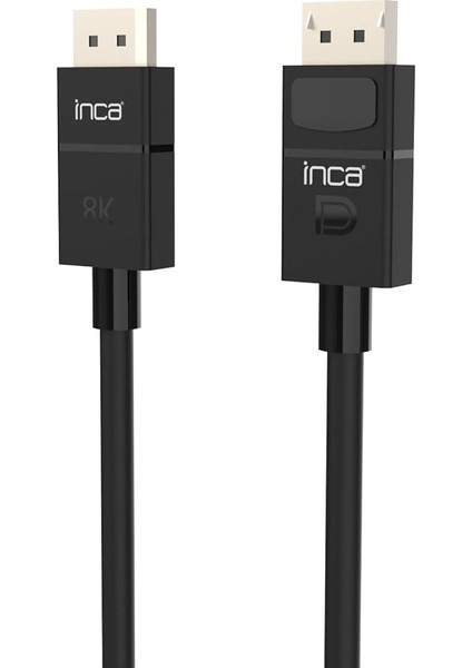Idpd-30 Displayport To Displayport 8k (7680 x 4320) @60 Hz Kablo 2m - Siyah, Tüm Displayport Cihazlarla Uyumlu, Yüksek Yenileme Hızı,net ve Pürüzsüz Görüntü fırsatları
