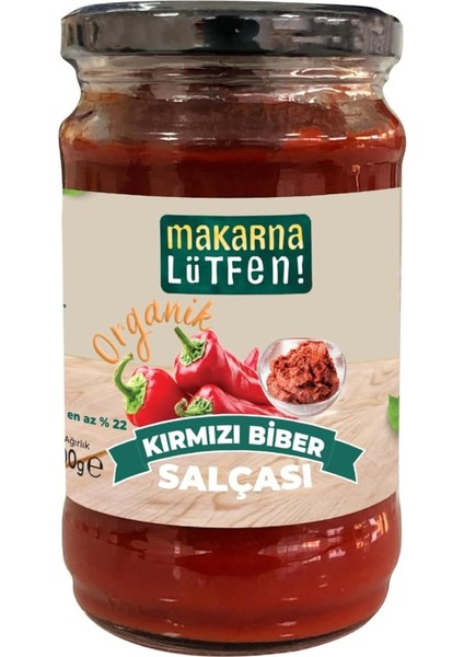 Organik Kırmızı Biber Salçası (300 G)
