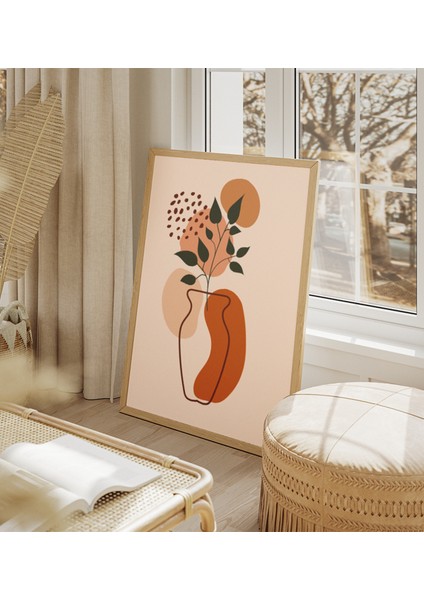 Minimalist Vazo Sanatı Soyut Çerçeve Görünümlü 3'lü Mdf Poster fırsatları