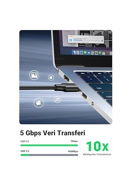 USB 3.0 A Uzatma Kablosu Kart Okuyucu, Klavye, Yazıcı, Tarayıcı, Kamera Vb. (3m) modelleri