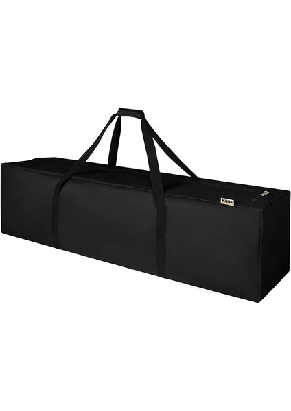 Taşıma Çantası, Fermuarlı Dayanıklı Seyahat Spor, Bagaj, Kamp Malzemeleri Saklama Çantası, 195L Extra Büyük Boy - Siyah