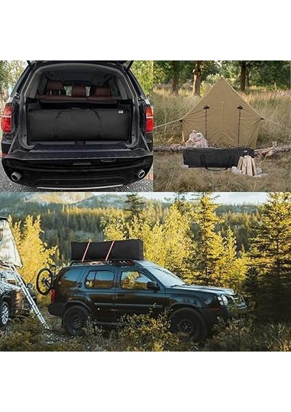 Taşıma Çantası, Fermuarlı Dayanıklı Seyahat Spor, Bagaj, Kamp Malzemeleri Saklama Çantası, 195L Extra Büyük Boy - Siyah modelleri