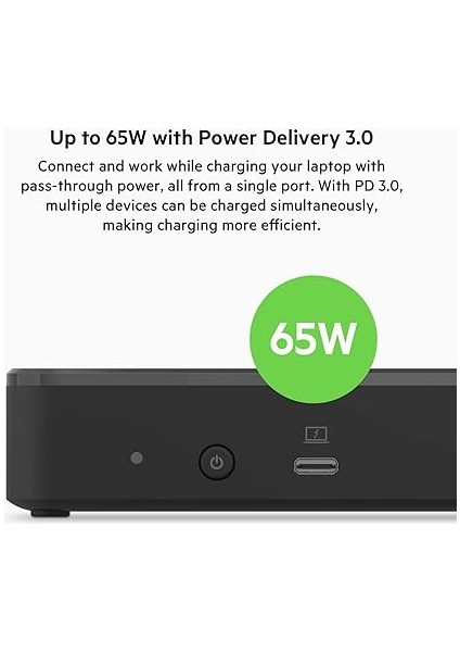 USB C Bağlantı Istasyonu (2 HDMI 2.0 Bağlantı Noktası, 2 Displayport 1.4, 3 USB C, 5 USB A Bağlantı Noktası, USB C Aygıtları Için 1 Gigabit Ethernet Bağlantı Noktası) fırsatları