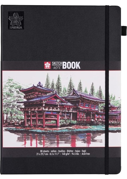 94140005 Eskiz Defteri, Krem Beyaz, 80 Yaprak, Kağıt, Beyaz Sayfa, 21 x 29,7 Cm, Adet