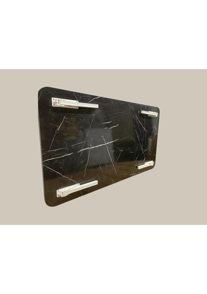 Sofrası Mutfak Sofrası Taşınabilir 60 x 100 cm Balkon Sofra (Siyah Mermer) fiyatları