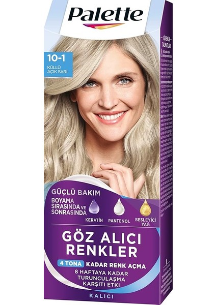 Yoğun Göz Alıcı Renkler Renk Açıcı 10-1 Küllü Açık Sarı