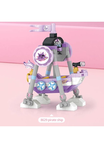 Hareket Eden Lunapark Serisi Mikro Bloklar - Korsan Gondol 170 Parça 10+ Yaş - Lunapark Maketi fırsatları