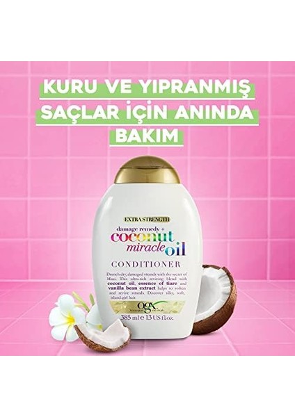 Ogx Yıpranma Karşıtı Coconut Miracle Oil Saç Bakım Kremi 385 ml
