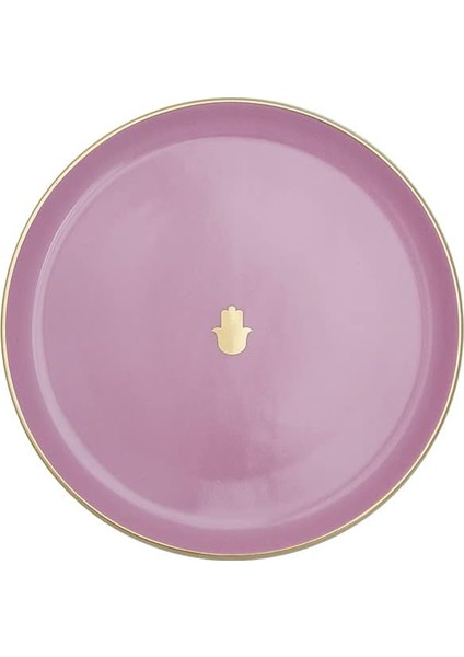 Glamorous Pembe Düz Tabak, 20 cm