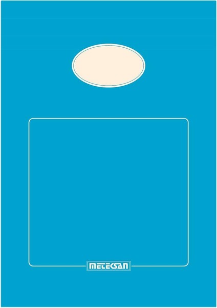 A5 Karton Kapaklı Bloknot, Akdeniz Serisi, 80 Yaprak, Düz, Turkuaz