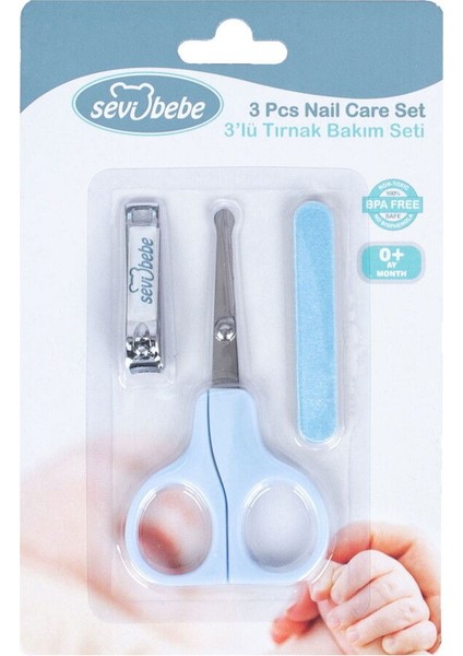 -507 Bebek 3'lü Tırnak Bakım Seti