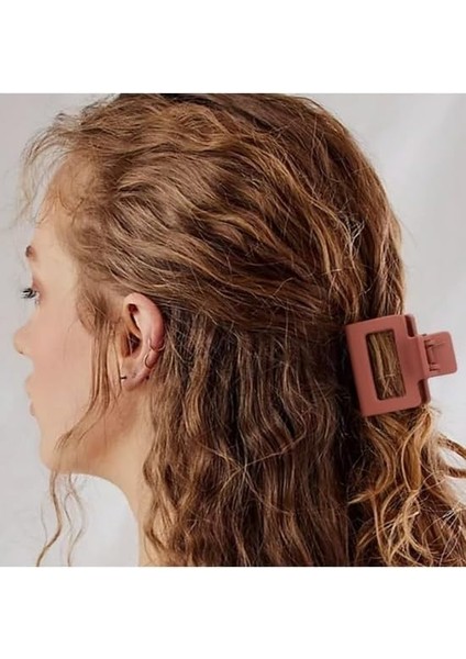 Kadın Kahverengi 4&apos;lü Mandal Toka Seti, Toka Organizer, Toka, Kız Çocuk Toka, Kadife Toka