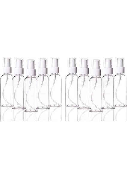 12 Adet Sert Plastik 100ML Boş Sprey Kolonya Dezenfektan Şişesi