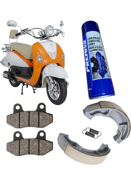 Mondial Znu Ön Arka Fren Balatası Balata Sprey Hediye