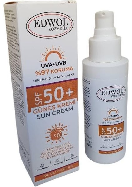 Edwol Leke Karşıtı SPF50+ Yüksek Koruma Leke Karşıtı ve Aydınlatıcı Nemlendirici Güneş Kremi modelleri