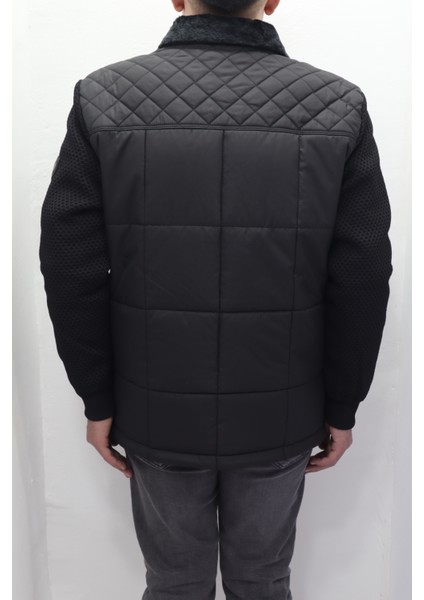 Fistan Store Erkek Hakim Yaka Spor Kesim Normal Kalıp Kolları Çelik Örgü Yakası Kürklü Kışlık Mont indirimleri