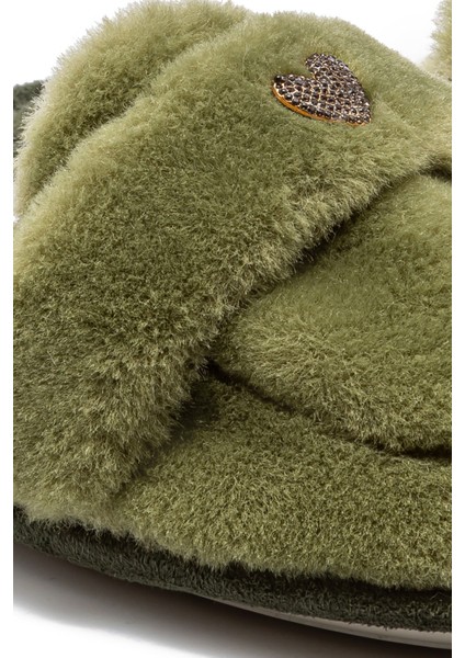 Mammy Peluş Kadın Ev Terliği Yeşil 37/41 modelleri