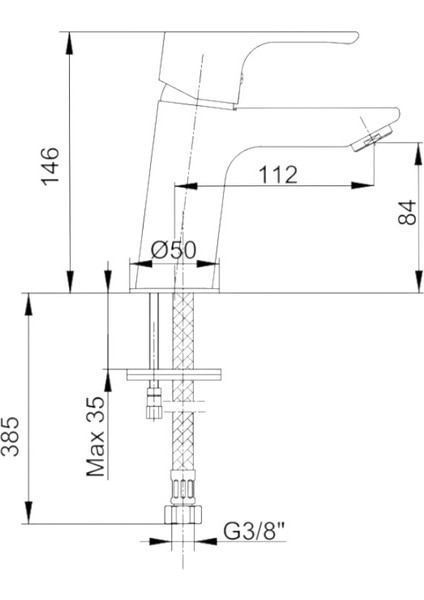 E.C.A NİOBE SERİSİ KROM LAVABO BATARYASI 102118053 fiyatları