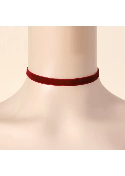 Siyah Kadife Choker Kolye modelleri