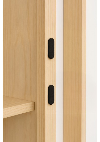 30'lu Yapışkanlı Siyah Eva Dolap Çekmece Kapağı Ses Stoperi Tamponu Koruyucu Engelleyici 22 mm Oval fiyatları