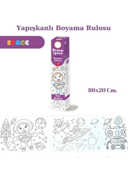 3'lü Yapışkanlı Rulo Resim Boyama Kağıdı (86X20 Cm) fiyatları