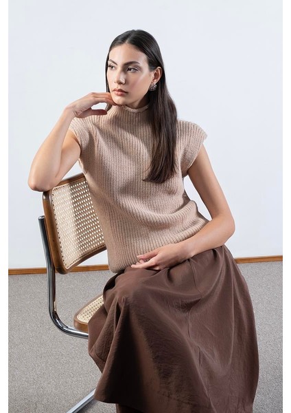 Rockwell Beli Geniş Lastikli Balon Etek Kahve fiyatları