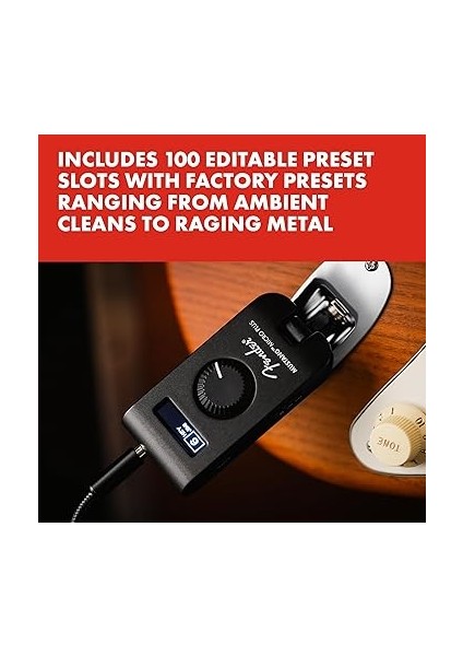 Mustang Micro Plus Kulaklık Amplifikatörü, Şarj Edilebilir Pil, Bluetooth Ses Akışı ve 50 Amper ve Efekt Modelleri, 2 Yıl Garantili fırsatları