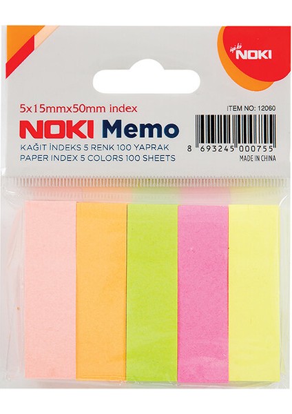 2 Adet Noki Memo Kağıt Indeks 5 Renk 100LÜ fiyatları