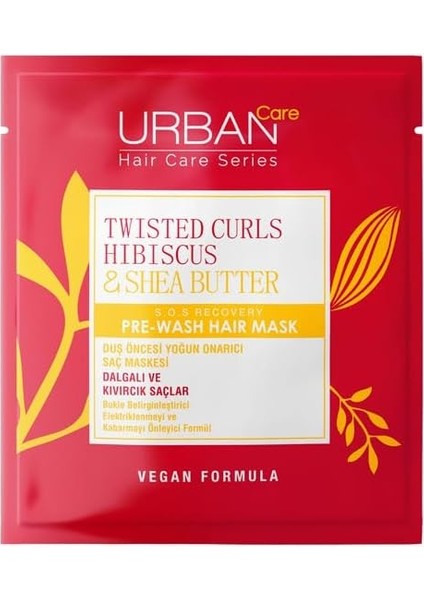 Care Twisted Curls Hibiscus & Shea Butter Kıvırcık ve Dalgalı Saçlara Özel Duş Öncesi Saç Bakım Maskesi 50 Ml- Vegan