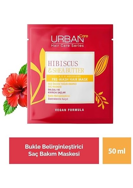 Care Twisted Curls Hibiscus & Shea Butter Kıvırcık ve Dalgalı Saçlara Özel Duş Öncesi Saç Bakım Maskesi 50 Ml- Vegan fiyatları