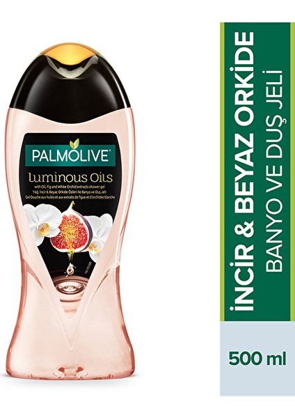 3 Adet Palmolive Duş Jeli Luminous Oils Beyaz Orkide 500 ml
