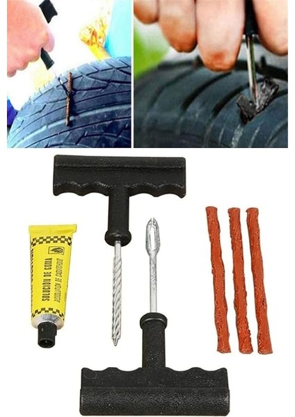 6 Parça Tamir Kiti Otomobil Araba Bisiklet Motor Lastik Tamir Kiti Seti fiyatları